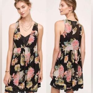 Anthropologie Maeve‎ Violetta Floral Babydoll Dress